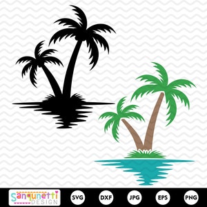 Palm Trees SVG, Beach Palm tree cut file