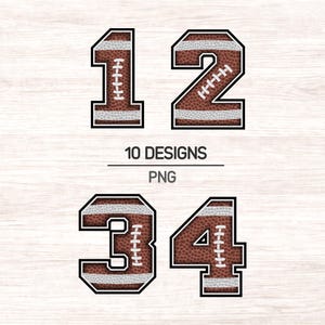 Football Numbers, Football Sublimation