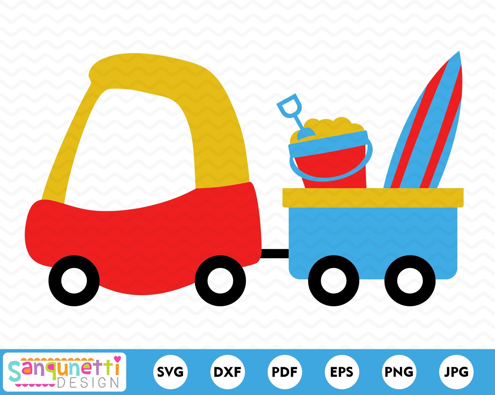 Cozy Coupe SVG Summer Wagon Svg Beach and Summer Cutting - Etsy Canada