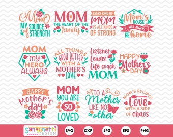 Celebrate Mom with this Mother's Day SVG and clipart bundle