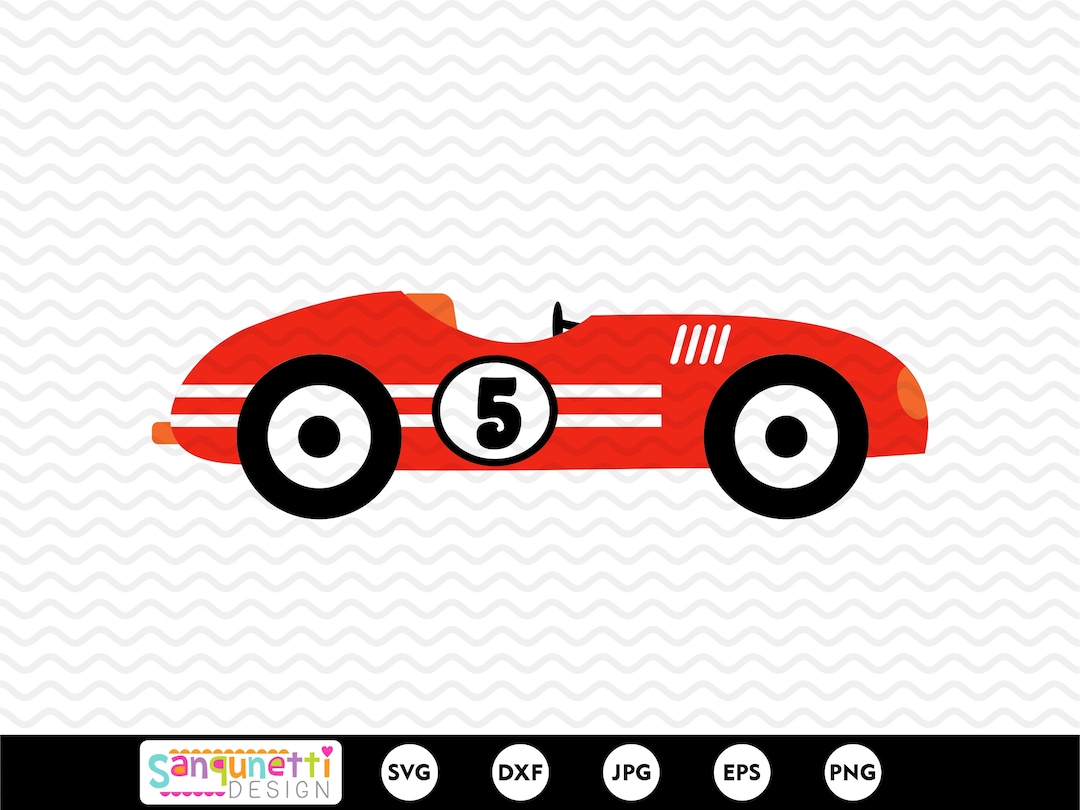 Race Car Svg, Racing Cutting File, Transportation Digital Art