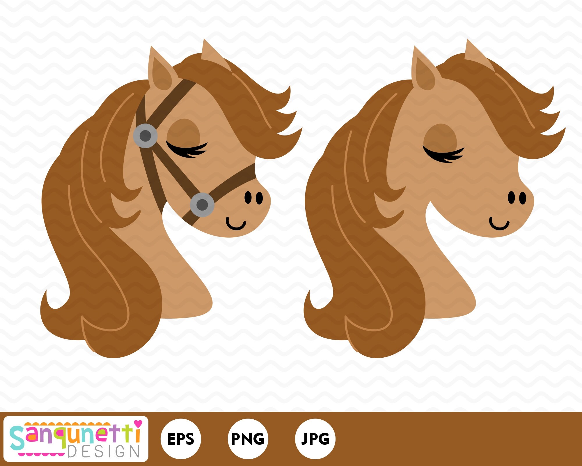 Horse Clipart, Horse Head Digital Art, Bridle Clip Art Instant Download -  Etsy UK
