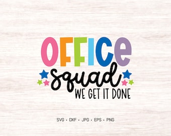 School Office Squad SVG Design: Back to School Shirts (Digital Download)