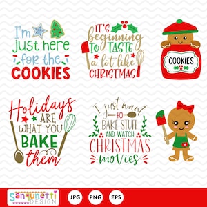 Christmas baking Clipart mini bundle