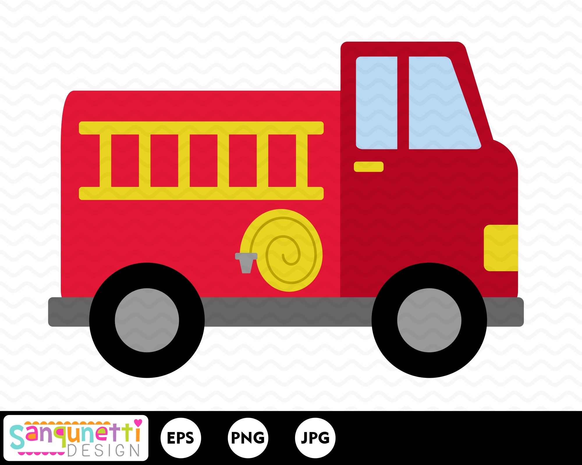 Safety Clipart-red fire engine clipart