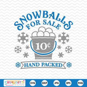 Snowballs for sale winter SVG, winter sign svg,  digital art instant download