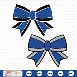 Cheer Bow SVG, Cheerleading Bow Clipart, Hair Bow PNG