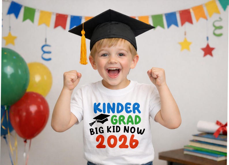Kindergarten Graduation SVG – Kinder Grad Big Kid Now 2026 - Etsy