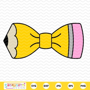 Papillon a matita SVG / Clipart carino per il ritorno a scuola