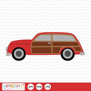 Woody Kombi Clipart, Auto digitale Kunst