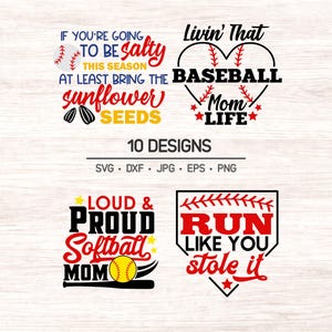 Baseball and Softball clipart , spring sports clipart digital art, instant download