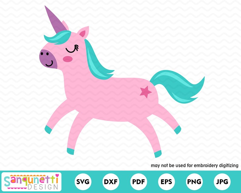 Download Pink unicorn SVG unicorn cutting file for silhouette and ...