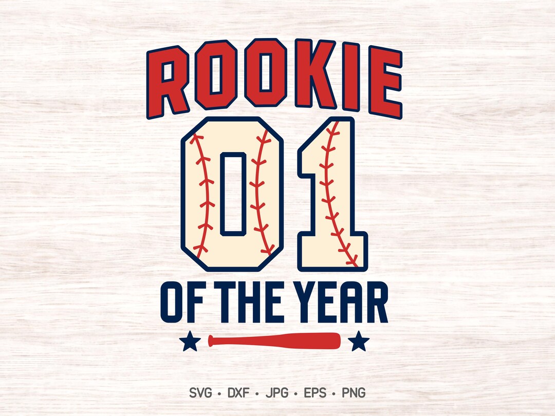 Rookie of the Year Baseball SVG for a First Birthday - Etsy