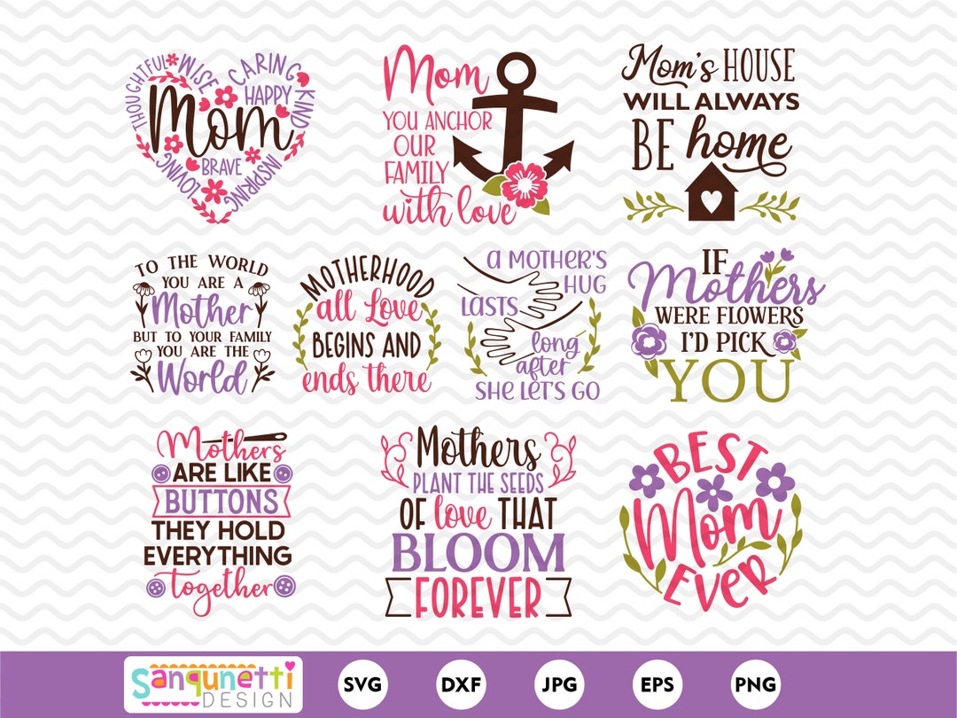 Mother's Day Clipart, Mom Appreciation Digital Art Instant Download - Etsy
