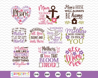 Mother's Day clipart, Mom appreciation digital art instant download