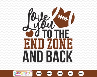 Je t&#39;aime jusqu&#39;à la butée et retour football SVG