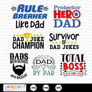 Papa Clipart, Vater und Sohn Clipart, Vatertag digitale Kunst Grafiken, sofortiger Download