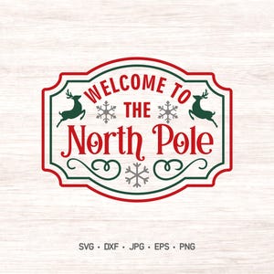 Welcome to the North Pole SVG | Christmas Sign Design