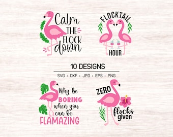Sassy flamingo clipart, funny tropical flamingo SVG