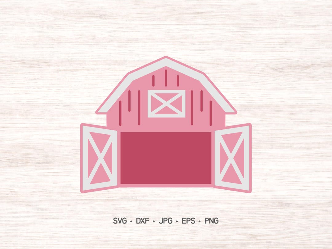 Pink Ranch Sign Svg Pink Barn SVG: Farm Birthday Party Clipart (digital Download) - Etsy