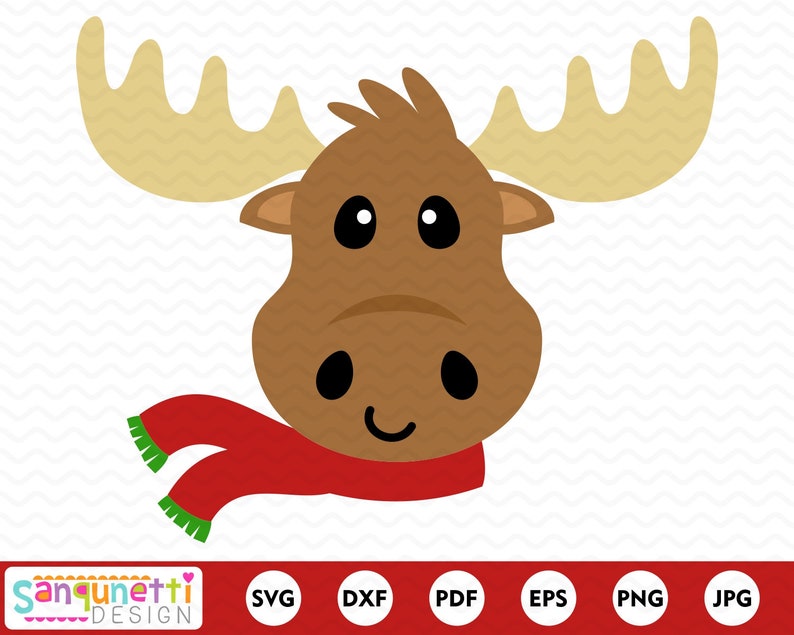 Download Christmas Moose SVG Woodland winter cut file for cricut ...