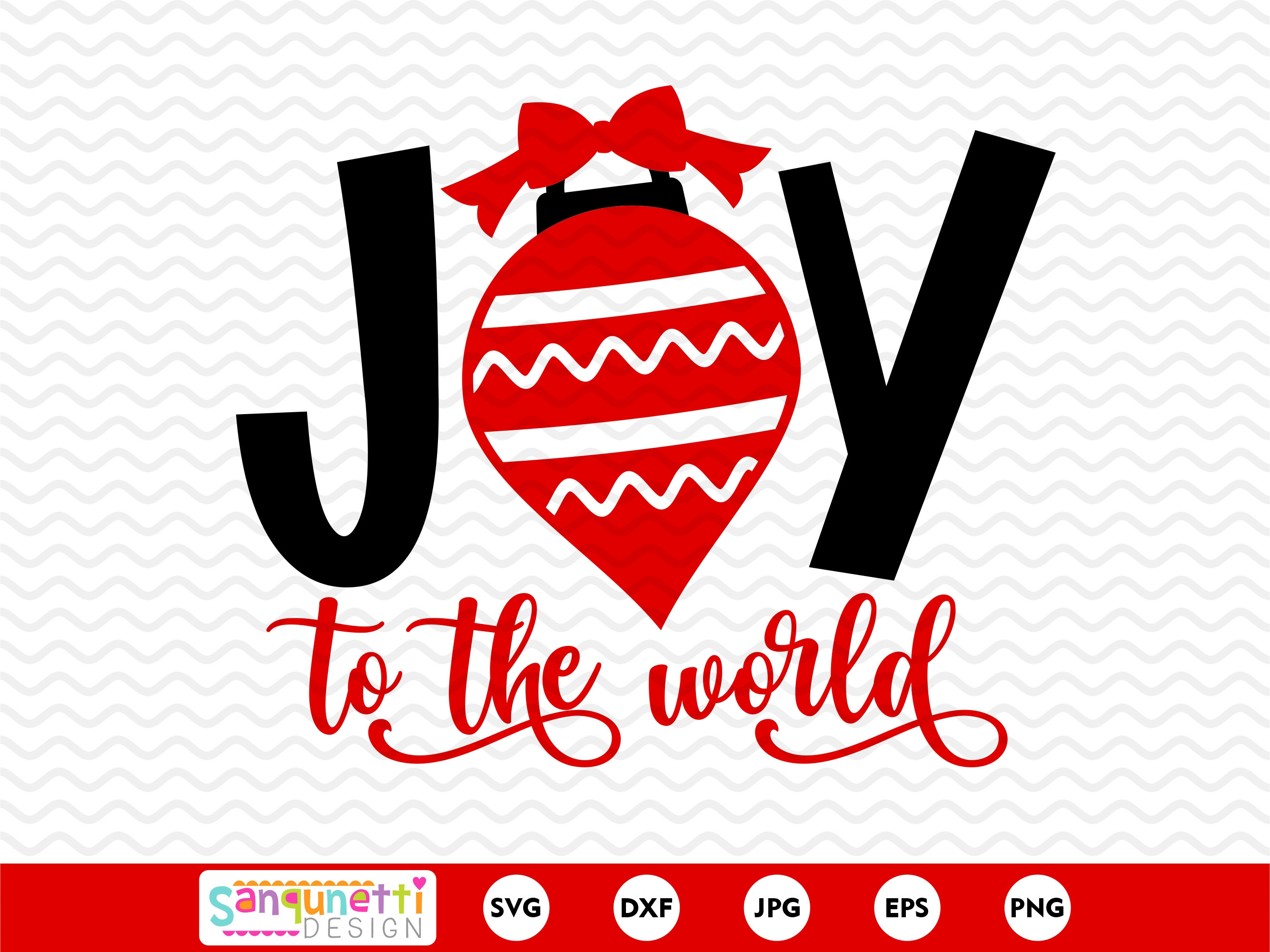 Joy to the world SVG, Christmas svg, ornament cut file, digital clipart, silhouette and cricut