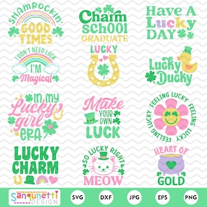 Retro Kids St. Patrick's Day Bundle |  Girls St Patrick's SVG