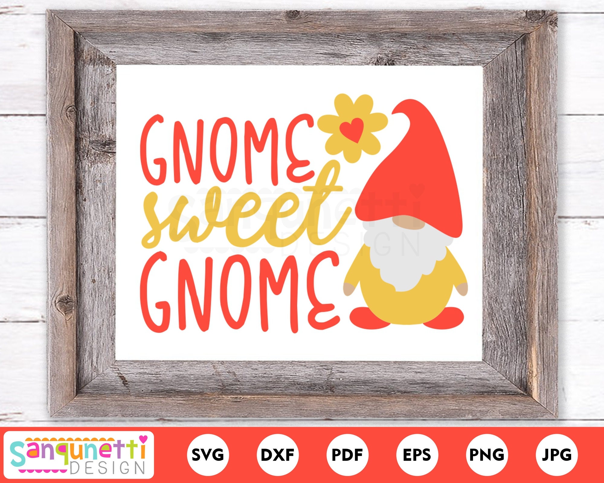 Download Gnome sweet gnome svg home digital art cutting files for ...