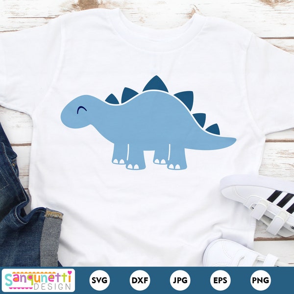Cute Stegosaurus SVG | Cute and simple dinosaur PNG| Stegosaurus clipart