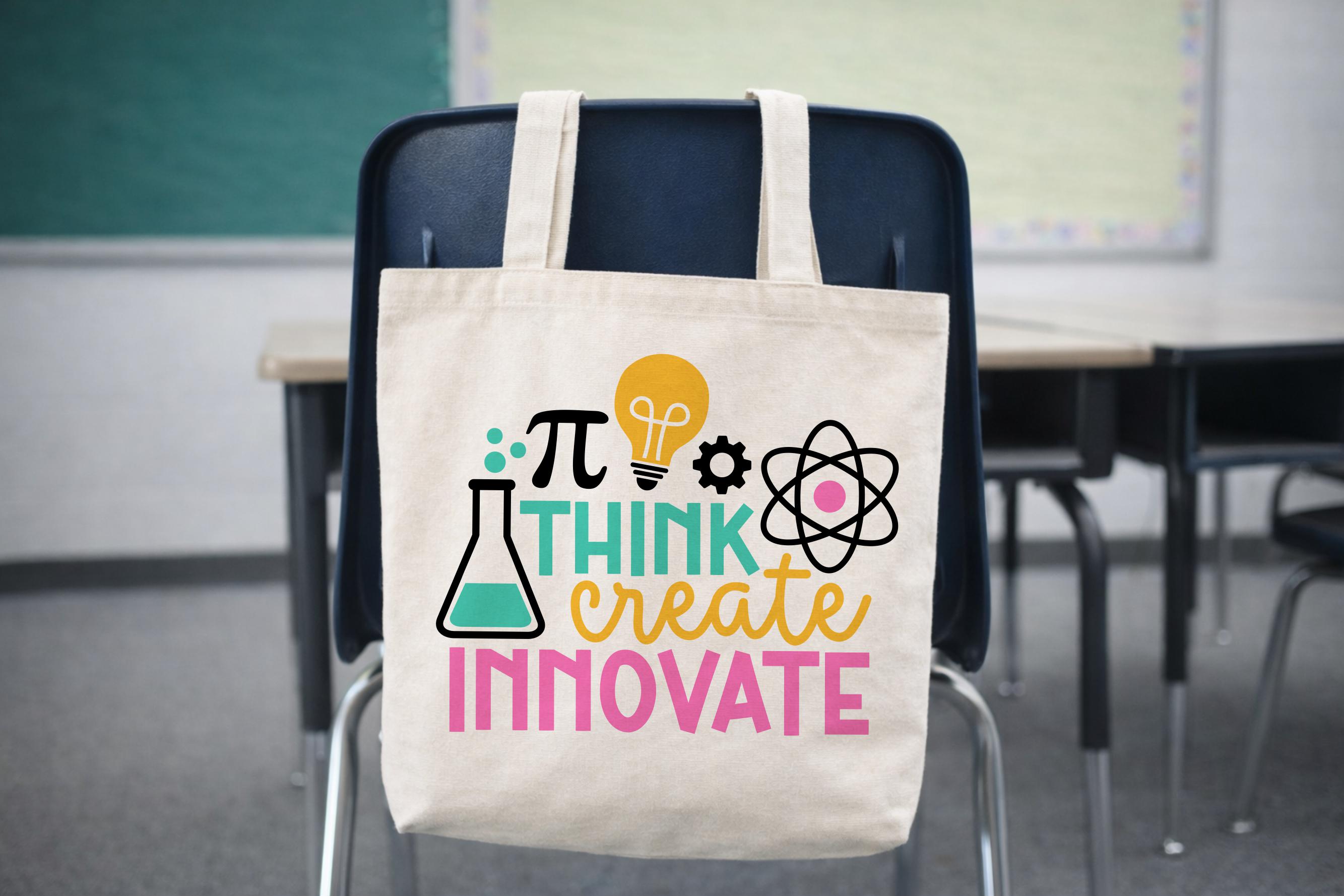 STEM SVG, Think Create Innovate School SVG, Science Technology ...