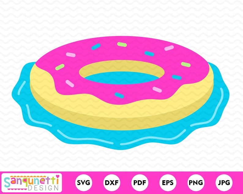 Download Donut pool float SVG summer swimming cutting file doughnut ...