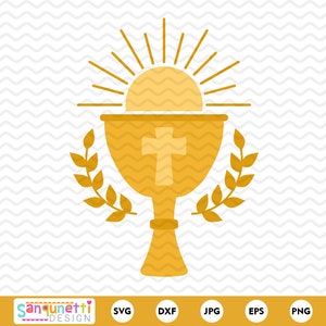 Primeira Comunhão SVG, arquivo de corte de fé e religião, Primeira Comunhão