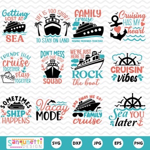 Cruise SVG Bundle , Cruise Clipart, Vacation Bundle