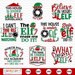 Weihnachtself SVG, Elfen Clipart, Elfen Bündel, Elfenbande, Elfenbande SVG