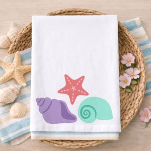Seashell Clipart Bundle: Beach Shell SVG, Starfish, Conch (Digital Files) image 4