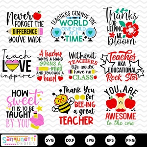 Teacher SVG Bundle Teacher appreciation SVG image 1