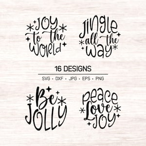 Christmas Ornament SVG Bundle: Holiday Rounds (Digital Download)