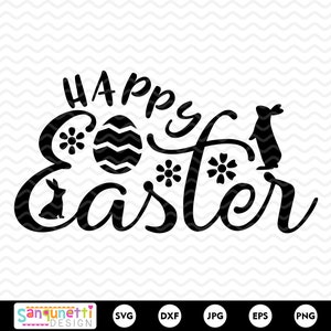 Joyeuses Pâques lettrage SVG | Conception de cartes de Pâques
