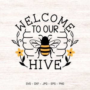 Willkommen zu unserem Bienenstock SVG: Honey Bee Cut File (Digital Download)