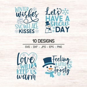 Winter Quotes SVG Bundle: Cozy Clipart (Digital Download)