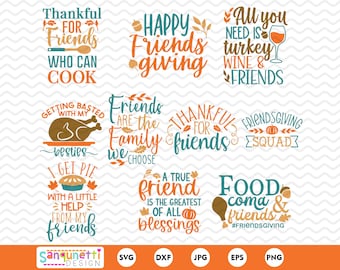 Celebrate Friendsgiving with our Festive SVG and Clipart Bundle