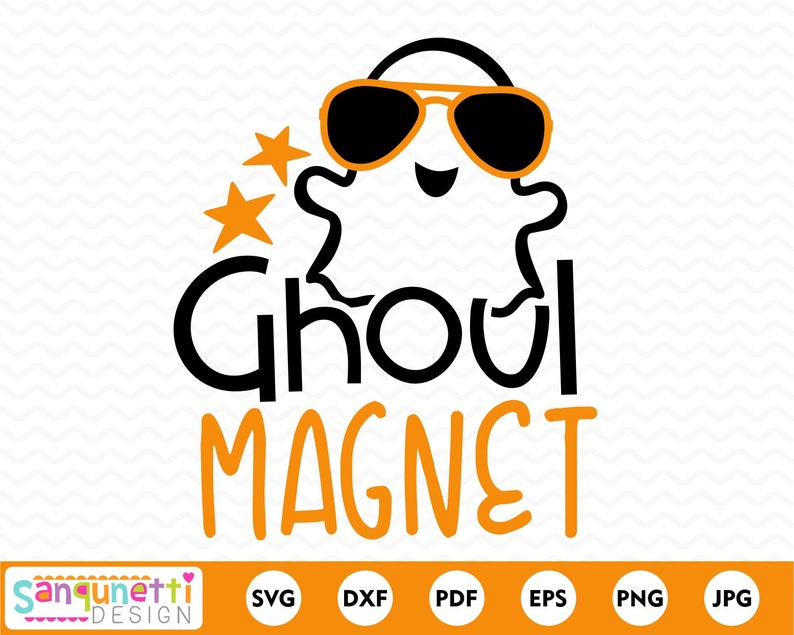 Download Ghoul Magnet Halloween SVG boys ghost cutting file | Etsy