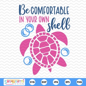 Sea Turtle SVG Design: Inspirational Summer Cut File