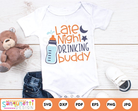 Download Drinking Buddy Baby Svg Baby Bottle Cut File Svg Files For Etsy