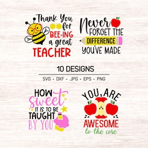 Teacher SVG Bundle | Teacher appreciation SVG