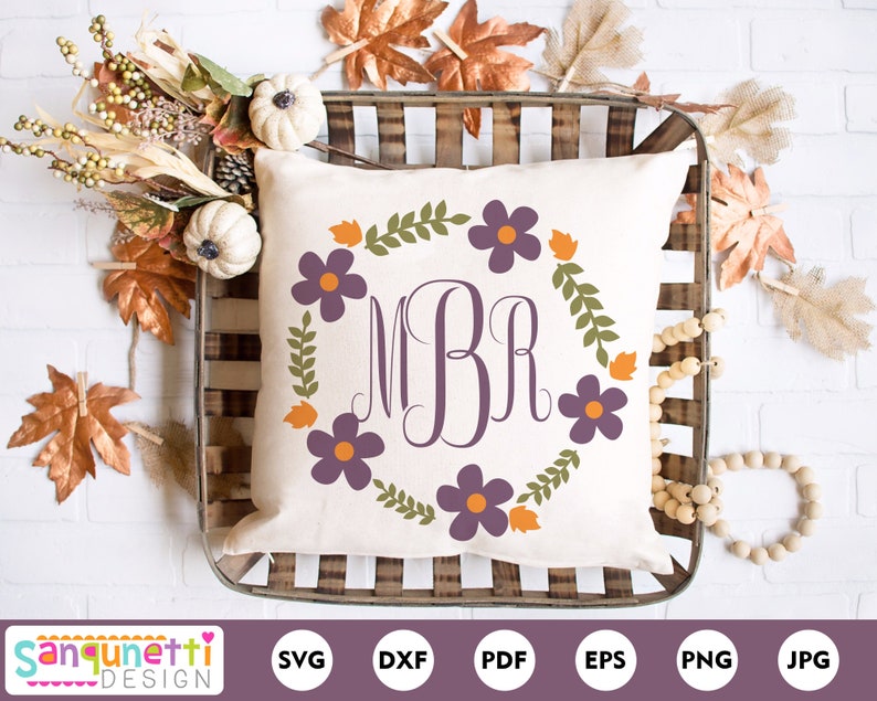 Free Free 103 Monogram Flower Wreath Svg SVG PNG EPS DXF File