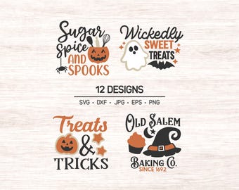 Halloween Baking SVG Bundle | Spooky Kitchen Quotes | Witchy Baking Clipart