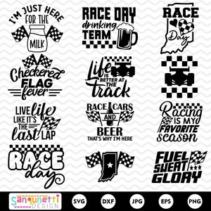 Racing SVG-bundel, raceauto SVG- en PNG-ontwerpen