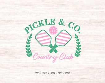 Pickleball Country Club SVG: Retro Shirt Design (Digital Files)