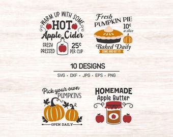 Fall Market Clipart & SVG: Pumpkin Patch Designs (Digital Download)
